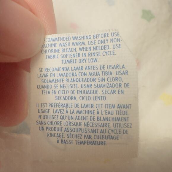 Vintage Carter’s Baby Receiving Blankets Lot of 2 Stars & Stripes 100% Cotton - Picture 8 of 8